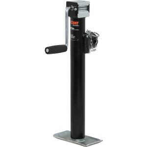 CURT 28324 Weld-On Pipe-Mount Swivel Trailer Jack, 2,000 lbs., 15 Inches Vertical Travel