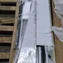 Outsunny 4' x 7.7' Metal Outdoor Storage Shed, Lean to Storage Shed, Garden Tool Storage House with Lockable Door and 2 Air Vents for Backyard, Patio, Lawn, White