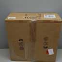 20" Boho Fandelier Ceiling Fan with Light and Remote Control 6 Speeds Low Profile Bladeless Ceiling Fan Wood Beaded Flush Mount Chandelier Fan for Bedroom Living Room