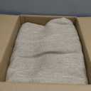 LORDTEX Linen Look Textured Blackout Curtains with Thermal Insulated Liner - Heavy Thick Grommet Window Drapes for Bedroom, 70 x 63 Inches, Tan, Set of 2 Panels