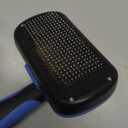 Swihauk Self Cleaning Slicker Brush - Skin Friendly Deshedding Grooming Tool for Dogs & Cats, Suitable for Shedding & Haired Pets, with Pet Supplies Accessories, Blue