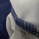 ZAFUL Two Piece Women's Tankini Swimsuits Cross Cutout Flowy Swim Top Tummy Control Ruched Bikini Bottom Bathing Suits (Large, 0-blue)