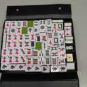 Pycoal Traditional Chinese Mahjong Tile Set, 1.4'' Melamine Mahjong Tiles Premium 146PCS Mahjong Set with Portable Carrying Case, Instruction Manual, Dice Set, Mah jongg Game Set for Family, Gathering