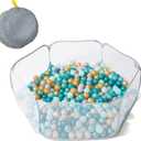 STARBOLO Gray Kids Ball Pit, Children Toy Ball Play Pool Foldable Play Tent for Kids Girls Boys Indoor and Outdoor, Balls Not Included.