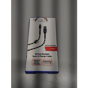 Zgear Fast Charger for USB C, 10 Foot Braided Sync