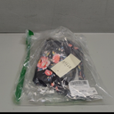 CARCOS Floral Plus Size Tops Womens Short Sleeve Summer T-Shirts V Neck Basic Black Shirts Casual Blouses 2XL 18W 20W