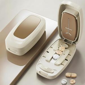 Premium Multi-Pill Cutter  Cut Multiple Large or Small Tablets at Once, Medical-Quality Stainless Steel Blades, Time-Saving Pill Splitter for Home, Care Facilities & Travel (White)