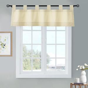 Loft Living Winmate Insulated Cotton Tab Top Valance 40" x 15" in Natural