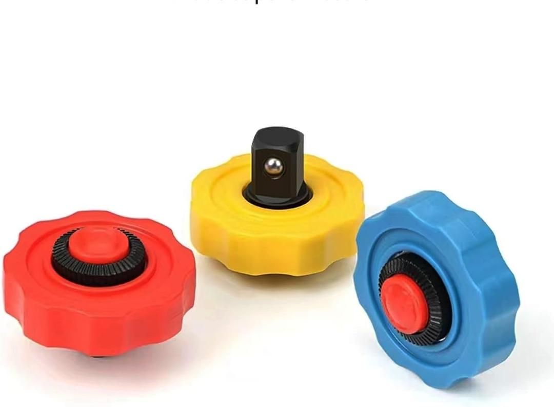 1/4" 3/8" 1/2" Drive Thumbwheel Ratchet Set,72 Tooth Finger Ratchet,Palm Ratchet Wrench 3pcs (Multicolor)