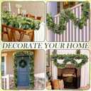 Artificial Grape Leaf Garland Vine Plant for Decoration Fake Greenery Garlands Hanging Leaves with Grapes for Wine Italian Themed Party Decor Wedding Photo Stage Favors(20 ft,Dark Green)