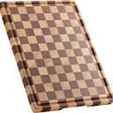 Acacia Wood Cutting Board for Kitchen Chopping Board with Grooves & Handles, Large Wooden Cutting Board for Meat, Vegetables, Fruits, Cheese and Fruits Ideal Kitchen Gifts