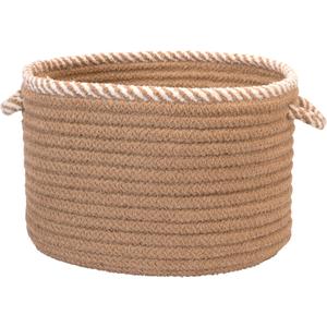 Whispering Woven Basket - Sand 14" x 14" x 10"