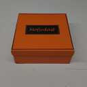 Mofirdast Womens Ankle Chunky Low Heels Boots Round Cap Toe Two-tone Color Blocking Booties Side Zipper Mid calf Boots,Size 9