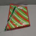 Christmas Tree Skirt Collar Hexagon Foldable Fabric 29 Inch Red and Green Christmas Tree Base Stand Cover Ring for Xmas Winter New Year Holiday Indoor Decorations Party Gifts