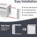 Window Air Conditioner Side Panels with Frame, for 5000 BTU