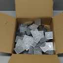 Hotop 100 Set 2-1/2 Inch Perforated Self Stick Insulation Pins 1.5 Inch Round Self Locking Washers Insulation Pins Insulation Hangers Washers for Foam Board Wall Floor Ceiling 200 Pcs in Total