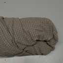 Flamingo P Stretch Ottoman Cover Square Ottoman Slipcovers Furniture Protector Folding Storage Stool Furniture Protector Soft Slipcover with Elastic Bottom (Small Size - Taupe)