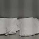 Obstal 2 Pack Table Clothes for Rectangle Tables - Water Resistant Washable Fabric Polyester Rectangle Table Cover Protector for Wedding, Banquet and Trade Shows, 8x5Ft White