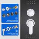 ROVOGO Shower Panel Tower System with Rainfall Shower, Body Jets, Handheld and Tub Spout, High Pressure Shower Column Stainless Steel, 46.5 in. Black