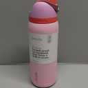 Owala FreeSip Insulated Stainless Steel Water Bottle with Straw for Sports and Travel, BPA-Free Sports Water Bottle, 32 oz, Pink, Angel Food Cake