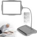 Magnifying Glass with Light and Stand Gray