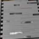 STICKGOO Peel and Stick Backsplash Tile, Stick on Backsplash for Kitchen and Bathroom, Dolomite White Marble Look PVC Mixed Metal Silver Self Adhesive Wall Tiles(10 Sheets) (Dolomite White Marble Mixed Metal Silver)