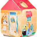 Pop N Fun Bluey Pop-Up Tent, Multicolor Easy Storage Pop Up Play Tent with Roll-Up Door & Peep Window, Indoor/Outdoor Toddler Playhouse for Ages 2+