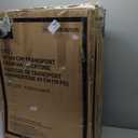 Medline Durable Folding Steel Transport Wheelchair with Swing-Away Footrests, 19-Inch Seat Width, Black Frame, Black Upholstery