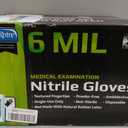 Inspire 6 or 8 Mil HEAVY DUTY Stretch Nitrile Black Gloves Disposable Latex Free
