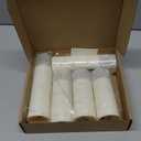 Flameless LED Pillar Candles with Remote Control and Timer, Battery Operated Flickering Electric Candles Set of 5, Crackle Design for Home Decor Wedding Party(D2.2'' x H5''/5''/6''/7''/8'') (Ivory)