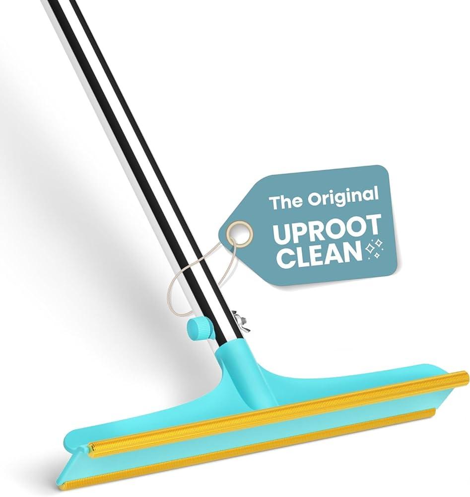 Uproot Cleaner Xtra Pet Hair Removal Tool: Reusable Carpet Rake with Telescopic 60" Handle - As Powerful as Uproot Cleaner Pro Pet Hair Remover,
