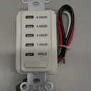 Intermatic Electronic Countdown Timer for Whole House Fans - EI220W-1-1/2/4/8 Hour with Hold Mode, SPST, 120 VAC, 60 Hz, 15 Amp, White