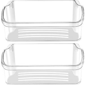 PartsBroz 240324502 Refrigerator Door Shelf Bin (2-Pack) for Frigidaire Door Shelf Replacement, Kenmore, Crosley Fridge Top Upper Gallery Shelves Bins PS429767 LFSS2312TF0 FFSS2315TS2 FFSS2315TS0