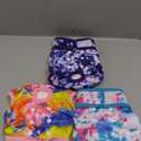 wegreeco Washable Reusable Premium Dog Diapers,Pack of 3,Small Dog Puppy & Doggy Diapers Female,Dog Period Panties Diapers Female in Heat Colourful M (Medium (12"-15" Waist))