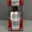 Nostalgia Retro Hot Air Popcorn Maker  12 Cups Oil Free Popping  Countertop Machine with Measuring Cup  Healthy Snacks & Movie Nights  Red