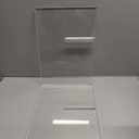 Large Acrylic Book Stands 15.8" x 9.5" x 5.4" Thicken Book Holder for Display Reading Open Coffee Table Stand for Cookbooks, Bible, Quran, Art, Magazines(Clear)