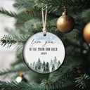 Love You to The Moon and Back - Couple Christmas Ornament 2025 - Our First Christmas Together - Gift for Girlfriend/Boyfriend (C16)