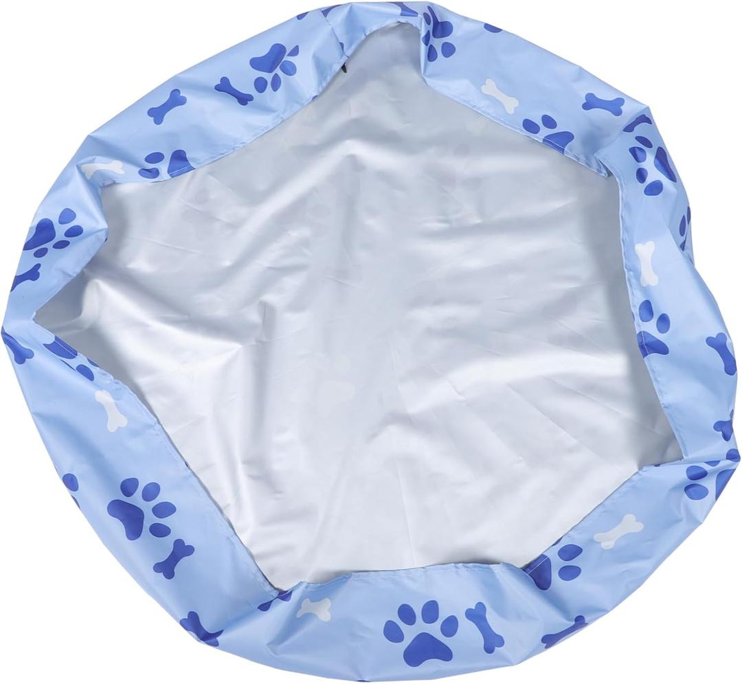 Round Pool Cover Outdoor Pool Cover Polyester Material 122cm 48"Diameter Rainproof Easy to Use