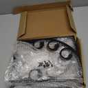 L Shelf Brackets for 12" - 14" Board, Floating Shelf Bracket Heavy Duty Metal Shelving Brackets for Shelves, Decorative Iron Rustic Wall Brackets for DIY Floating Shelf, 6 Pack Black