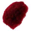 FRCOLOR Women Red Curly Afro Wig Elastic and Fiber for Cosplay Halloween and Party Use Stylish Short Curls for African Women