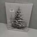 RLTXBUK Moody Christmas Tree Wall Art Decor, Vintage Christmas Decor, Natural Antique Holiday Winter Evergreen Pine Tree Framed Canvas Prints Posters for Home Bedroom Living Room, 11x14 Inch