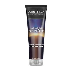 John Frieda Midnight Brunette Conditioner, Color Deepening Conditioner to Enhance and Refresh Brunette Tones, Infused with Cocoa and Primrose Oil to Nourish and Enhance Brunette Tones, 8.3 Oz