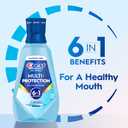 Crest Mouthwash Pro Health Multi-Protection, 1L, 2 Pack, 6-in-1 Benefits, Alcohol Free, Enamel Repair, Breath Freshener, Anti Cavity, Fluoride mouthwash, Bad Breath Treatment for Adults, Contains CPC