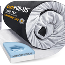 Memory foam camping Mattress, Single, 73 x 24 x 3 in, Grey