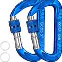 Gabbro Carabiner Clips Heavy Duty 12kN (2697 lbs), Wiregate Aluminum Lightweight Caribeener for Hammock, Hiking, Camping, Water Bottle, Dog Leash Harness, Keychains