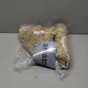 Smiry Dog Door Mat for Muddy Paws, Absorbent Dirt Trapper Non Slip Quick Dry Washable Chenille Mat for Mud Dogs, Entry Rug for Indoor and Outdoor (30x20 Inches, Beige and White)