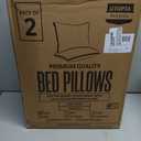 Utopia Bedding Bed Pillows for Sleeping King Size (White), Set of 2, Soft & Fluffy Pillow with Down Alternative Filling, Cooling, Hotel Quality, Gusseted Pillow for Back, Stomach or Side Sleepers