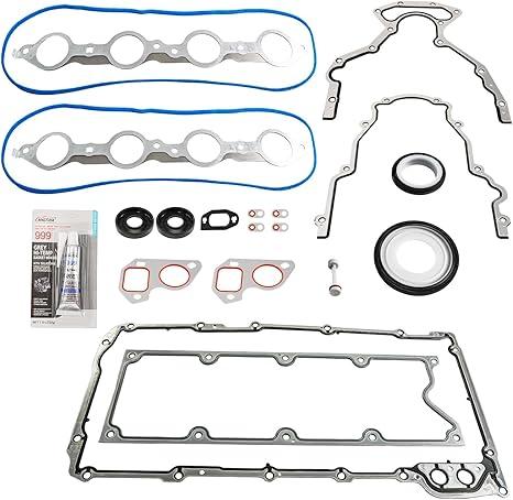 PHILTOP Gen III LS Head Gasket Set Fit for Chevy Silverado 1500/Silverado 2500 HD/Express 3500, GMC Sierra 2500 HD/Sierra 1500, 4.8L 5.3L 6.0L LS1 LS6 LQ4 LQ9 Engine, OE# BTR73450 12633904 12558177
