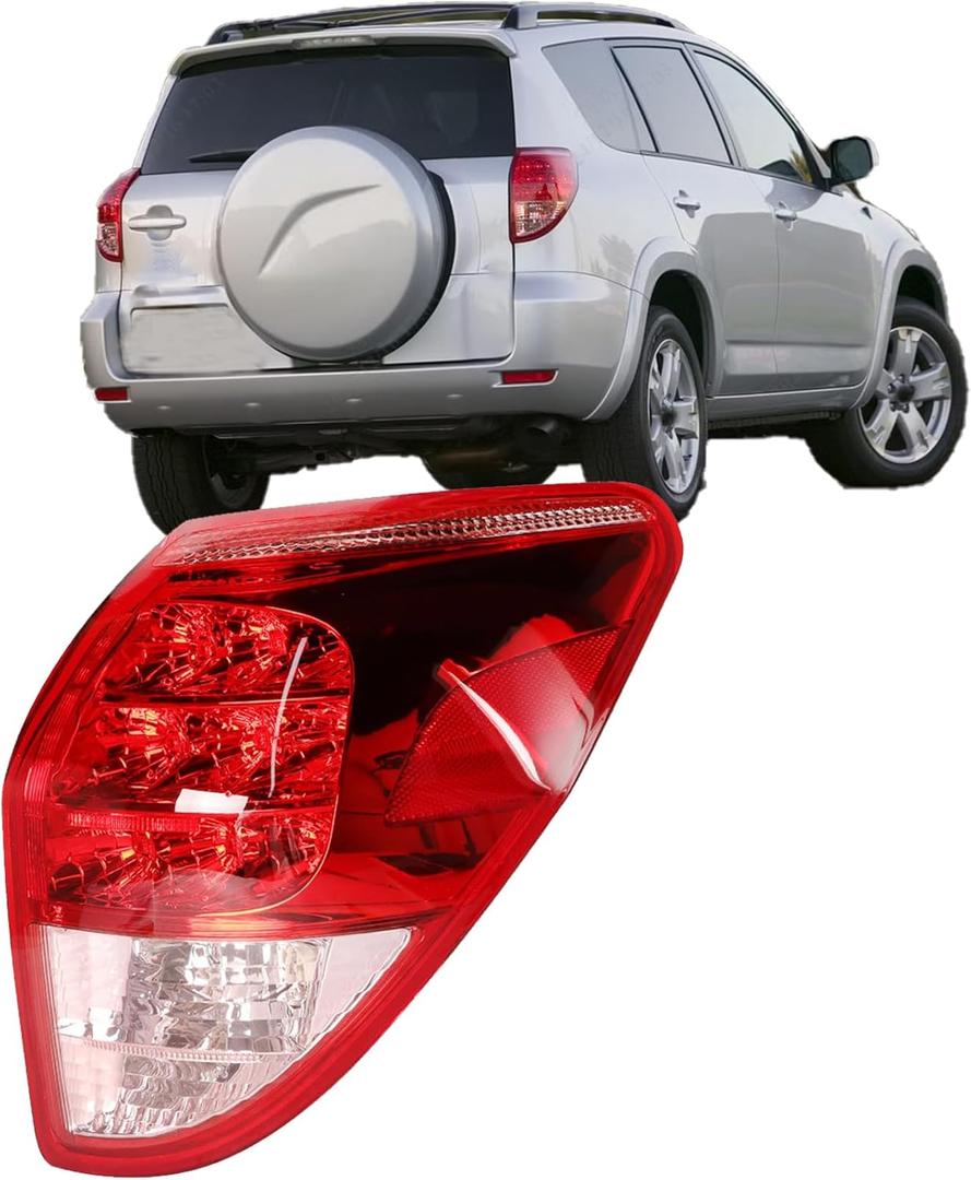 labwork Right Passenger Side Tail Light Assembly Replacement for Toyota RAV4 2006-2008 Rear Brake Light 8155142100, TO2819127 labwork Right Passenger Side Tail Light Assembly Replacement for Toyota RAV4 2006-2008 Rear Brake Light 8155142100, TO2819127