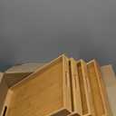 4 Pack Large Bamboo Serving Tray with Handles - 18 x 13 Inch Wooden Dinner Tray, Home Kitchen Decorative Tray, Breakfast Trays for Eating on Couch, Lap Trays, Coffee, Kitchen, Picnic